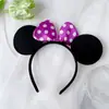 Diadema de Cabeza de Mickey Fiesta de Rendimiento Lazo Parque de Atracciones Minnie Sesión de Fotos Diadema Pasador Accesorio para el Cabello Tocado Hecho a Mano
