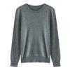 Suéter de Cashmere para Mulheres, Gola Redonda, Estilo Novo, Cor Sólida, Pulôver, Top Solto, Suéter de Camada Interna, Camisa Base de Lã Tricotada para Mulheres, Outono e Inverno