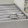 Anillo Liso Mobius para Mujer, Versátil de Moda, Lujo Ligero, Nicho Minimalista, Uso Diario, Anillo Abierto Exquisito