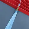 15 cm de comprimento contas foscas borla borla antiga roupa chinesa pressão placket acessórios pendurado orelha guqin borla pingente atacado
