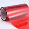 Película de liberación PET roja simple y doble película de plástico de poliéster de silicona recubrimiento de alta permeabilidad resistencia a altas temperaturas personalización de fábrica
