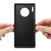 Mate30 capa de telefone de imitação de couro de vaca fosco com cartão duplo para Huawei mate30 pro capa protetora Business