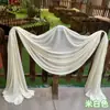Cortinas de Fondo para Bodas, Decoraciones de Boda, Tela de Seda de Leche Rosa y Blanca, Decoraciones de Techo para el Festival Qixi, el Festival de Medio Otoño y el Día Nacional