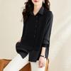 Conjunto de Camisa Duas Peças para Mulheres 2025 Primavera e Outono Novo Casual Solto Jaqueta Camisa Estilo Ocidental Colete Blusa de Manga Longa