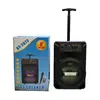 O8K Suministro en Stock Altavoz de Karaoke Portátil para Exteriores de 8 pulgadas Bt-2073 Altavoz Bluetooth Inalámbrico con Micrófono Único