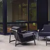 Sofá de Ocio para Exteriores de Diseñador Villa Patio Exterior Silla de Mimbre Impermeable y a Prueba de Sol Habitación Modelo Terraza Muebles para Bed & Breakfast