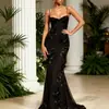 2026 Nuevo Vestido Largo Jacquard de Tirantes Finos Estilo Europeo y Americano Adelgazante Elegante Vestido de Noche Elegante Temperamento Transfronterizo Mujer