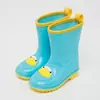 Botas de Chuva Infantis Pato Amarelo Desenho Animado Antiderrapantes Meninos Outdoor Fofas Jardim de Infância Bebê Botas de Chuva Meninas Botas de Chuva para Jardim