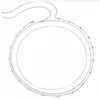 Joias Europeias e Americanas Transfronteiriças Moda Corrente de Contas Redondas Dupla Camada Corrente de Cintura Feminina Corrente de Metal Corrente Corporal Corrente de Barriga Decoração de Cintura