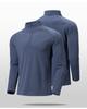 Leve ao ar livre meio zíper gola alta primavera nova manga longa camiseta golfe esportes topo alta base de fitness elástica S