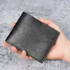 Nova Carteira Masculina Transfronteiriça Slot para Vários Cartões Carteira Casual Retrô Grande Capacidade Carteira de Couro Porta-Moedas Atacado de Fábrica
