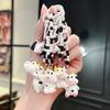Chaveiro Vaca Desenho Animado Fofo Original Ins Pingente Presente Personalidade Doce Estudante Mochila Escolar Sino Enfeites Pendurados