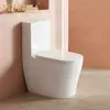 MEIKA Vaso Sanitário Cerâmico Sifônico Personalizável Vaso Sanitário Estável de Piso para Decoração de Moradia T8858