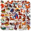 Pegatinas de Caballo Galopante de Nuevo Estilo Transfronterizas de 56 Piezas Decoración Creativa de Caballo Corriendo para Año Nuevo Pegatinas de Material del Año del Caballo