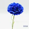 Buquê de flor artificial cravo de haste curta de haste única para vaso, decoração de casa, decoração de sala de estar, ornamento de mesa de jantar, flor artificial