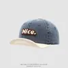 Gorros para Bebé, Estilos de Primavera y Otoño, Gorras de Béisbol de Mezclilla Versátiles con Visera Estampada con Letras para Niños y Niñas