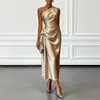 Otoño 2026 Nueva Ropa para Mujer Europea y Americana Transfronteriza Elegante Vestido de Alta Gama Estilo Lujo Ligero Vestido de Socialité para Mujer