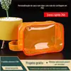 Bolsa de Higiene Pessoal em PVC Impermeável Transparente Bolsa de Cosméticos em PVC Armazenamento Embalagem Tridimensional Bolsa com Zíper de PVC Estilo de Zíper Personalizado