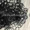 Chaveiro preto galvanizado metal eletroforese preto antidesbotamento chaveiro fivela corrente vermelho amarelo vácuo cor anel duplo
