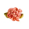 Cinta de 3.5 cm Flores Pequeñas Cinta de Poliéster Flores Decorativas Hechas a Mano Clavel Cinta de Hojas Bicolor Flores Pequeñas Accesorios para Manualidades
