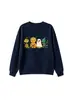 Amazon eBay Estação Independente Fofo Divertido Moda Roupa Infantil Quatro Dinossauros de Halloween Camiseta com Gola Redonda Manga Longa Moletom