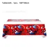 Spot Nova Toalha de Mesa de Aniversário Desenho Gelo e Neve Homem-Aranha Tema Descartável Pe Toalha de Mesa Venda Direta da Fábrica