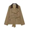 Ropa de Mujer 2026 Verano Nuevo Estilo Moda Europea y Americana Holgada y Versátil Chaqueta Corta con Mangas Largas Rompevientos 1323269