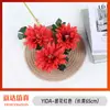 Flores Artificiais, Epiphyllum de 3 Cabeças para Decoração de Cenário, Decoração de Casa, Flores de Casamento, Flores Artificiais Realistas de Alta Qualidade Atacado