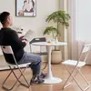 Silla plegable Gandela silla de oficina estilo nórdico silla de comedor de restaurante silla de entrenamiento silla plegable de plástico taburete de ocio