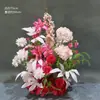 Ceremonia de Entrega Nuevo Compromiso Paquete de Boda Tablero KT Guía de Ruta Columna de Flores Puntos Florales Tienda de Flores del Jardín Monet