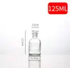 Botella de Reactivo de Vidrio Engrosada Transparente Esmerilada Boca Ancha Botella Experimento Químico Reactivo de Alcohol Botella de Reactivo de Vidrio Marrón