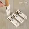 Fundas tejidas para patas de mesa y silla con lindo diseño de pata de gato, fundas protectoras silenciosas y resistentes al desgaste, protectores para patas de mesa del hogar, fundas antideslizantes para patas de silla