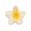 Pinza para el Cabello de Flor de Plumeria Colorida Estilo Europeo y Americano, Pinza de Garra Floral, Pinza Lateral Elegante, Pinza Media, Pinza de Tiburón para la Parte Posterior de la Cabeza para Mujeres
