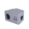 Villa para Gatos Integrada Resistente a Rayones y al Desgaste, Casa Plegable Semicerrada para Gatos, Nido y Rascador para Gatos de Doble Capa de Fieltro de Doble Uso