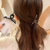 Temperamento Simples Prendedor Pequeno e Médio Presilha para Franja Penteado Coreano ins para a Parte de Trás da Cabeça Prendedor de Cabelo Pinça de Tubarão Estilo Francês