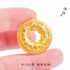 Largo tiempo no se desvanece Vietnam arena oro incrustado con diamantes vida cuatro hermosa fluke Zhenxiang paz hebilla colgante accesorios de bricolaje collar mujeres
