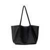 Nova Bolsa de Ombro de Couro Macio Texturizado com Design de Nicho Coreano Bolsa Axilar Feminina Bolsa Tote Simples para o Dia a Dia de Grande Capacidade