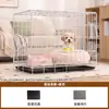 Jaula para Perros Teddy Especial para el Hogar Casa de Metal para Perros Tipo Plegable Espacio Grande Interior Jaula para Perros Medianos y Pequeños Jaula Valla para Mascotas