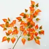 Hojas de árbol artificiales: hojas de arce rojo, hojas de arce japonés, hojas de ginkgo, hojas de plátano de sombra, hojas de sicómoro, hojas de arce de cinco puntas, ramas de aliso, hojas de plástico artificial