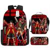 Fuente de Amazon Transfronteriza mochila de una pieza One Piece Mochila Escolar Estudiante Mochila de Luffy Bolso de Hombro Estuche para Lápices