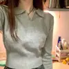 Nuevo Top Rojo Otoño 2024 con Diseño Único, Estilo de Nicho, Tejido Inspirado en Chanel para Mujer, Camiseta Elegante de Abrigo