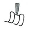 Ancinho de Aço para Cascalho para Recuperação de Terras, Canteiro de Obras, Ancinho de Ferrovias, Ancinho de Praia para Exterior, Ancinho Curvo Grande, Ancinho de Jardim Espessado