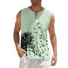 2023 Amazon wish estación independiente número de ventas para hombre nuevo chaleco casual sin mangas estampado camisa para hombre