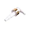 Cabezal de Bomba de Loción Dorado 33/410 Rellenable para Viaje Artículos de Tocador Óxido de Aluminio Plástico Cosmético Cabezal de Bomba Fábrica al por Mayor