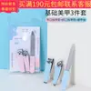 C0171 Lameila Acero Inoxidable Herramientas de Manicura Cortaúñas Lima de Uñas Set de Manicura de 3 Piezas Artículos de Uso Diario Venta al por Mayor