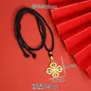 Nuevo Collar Vietnamita Chapado en Oro con Colgante de Cruz Vajra Incrustado de Diamantes, Tendencia Nacional Estilo Palacio, Joyería de Diseño de Lujo Ligero para Mujeres