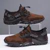 Zapatos Deportivos Casuales para Hombre de Talla Grande de Comercio Exterior, Nuevos de Primavera, Malla Transpirable Hueca para Exteriores, Zapatos de Senderismo para Hombre