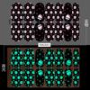Calcomanías para Uñas Calcomanías para Uñas Luminosas Halloween Calavera Graffiti Juego de 12