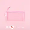 Bolsa de Archivo Transparente Oficina Gran Capacidad Malla de Nailon Duradera Bolsa de Información A4 Mochila Escolar Cierre de Cremallera Bolsa de Almacenamiento