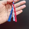 Fornecimento Exclusivo Transfronteiriço 10m em Estoque Corda de Algodão Colorida de Três Fios 6mm Corda Torcida para Macramê Corda de Cor Mista para Artesanato DIY